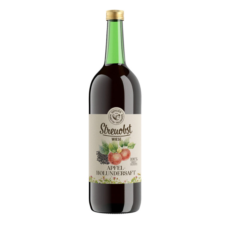 Streuobstwiese Apfel-Holundersaft 1000ml | Genuss von Martin Trummer