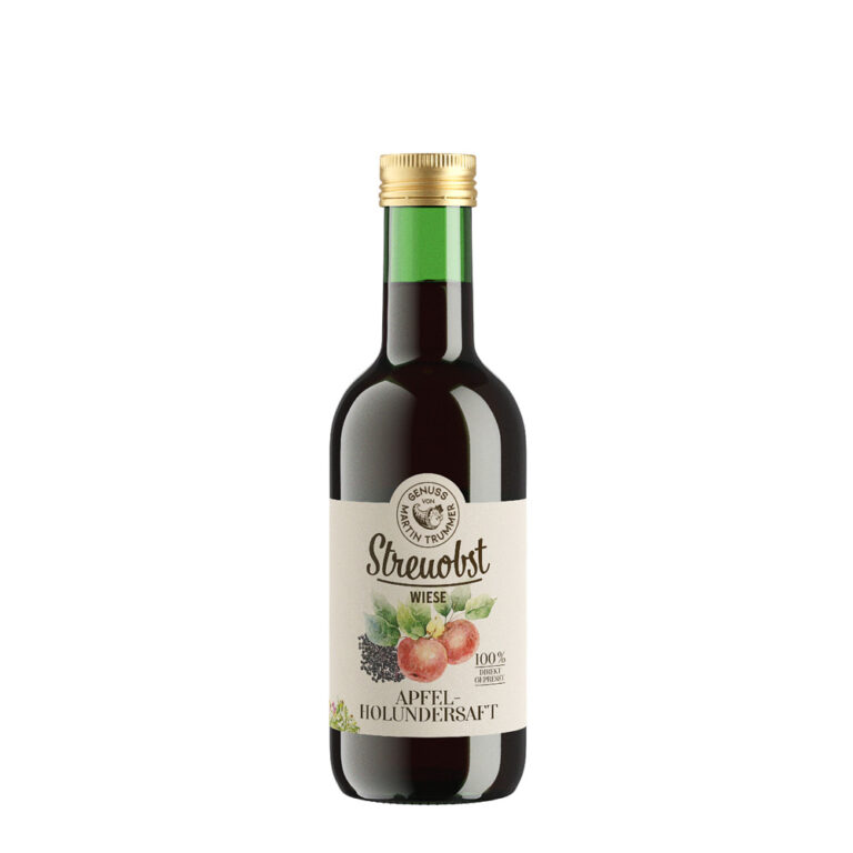 Streuobstwiese Apfel-Holundersaft 250ml | Genuss von Martin Trummer