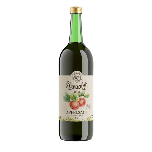 Streuobstwiese Apfelsaft naturtrüb 1000ml | Genuss von Martin Trummer