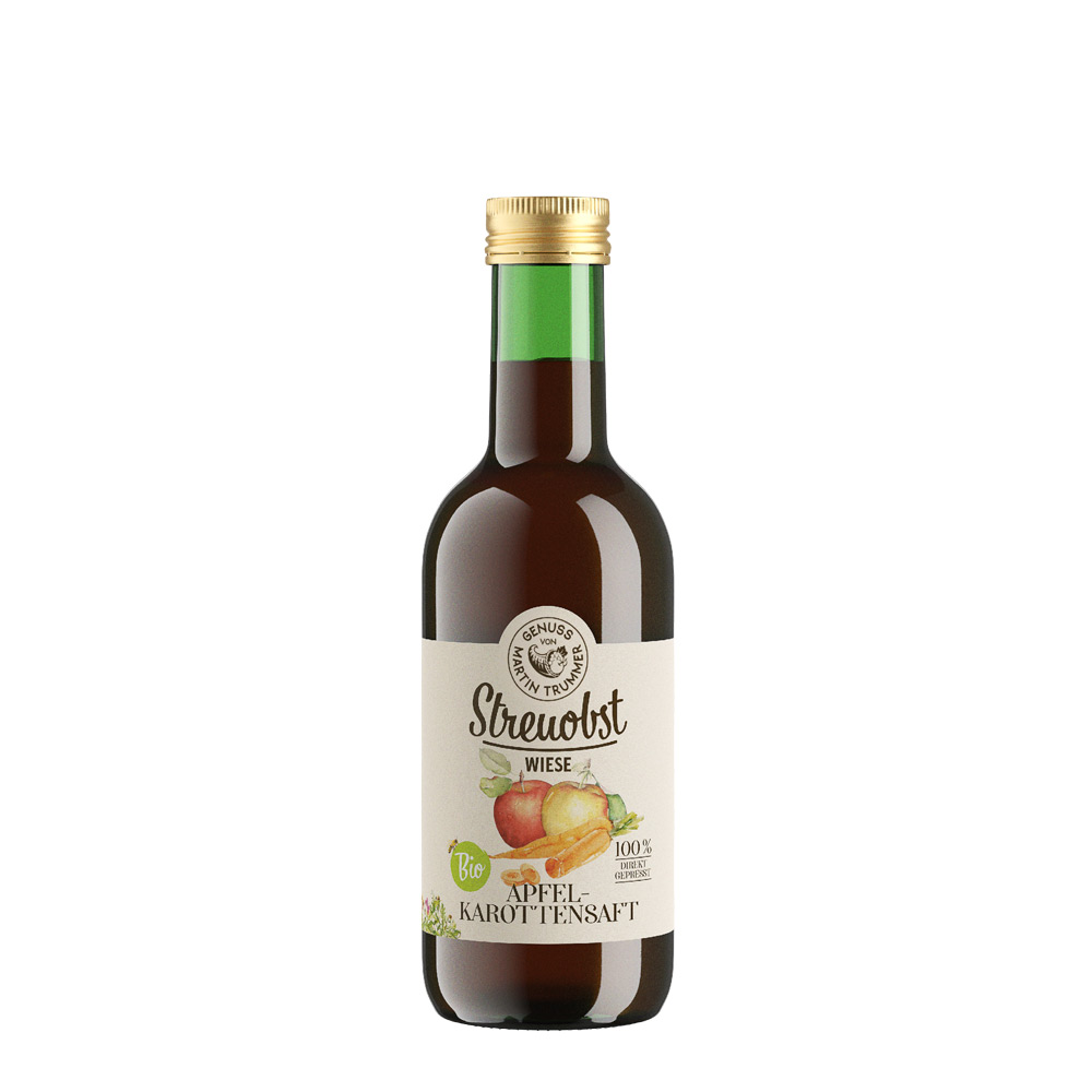 Streuobstwiese Bio Apfel-Karottensaft 250ml | Genuss von Martin Trummer