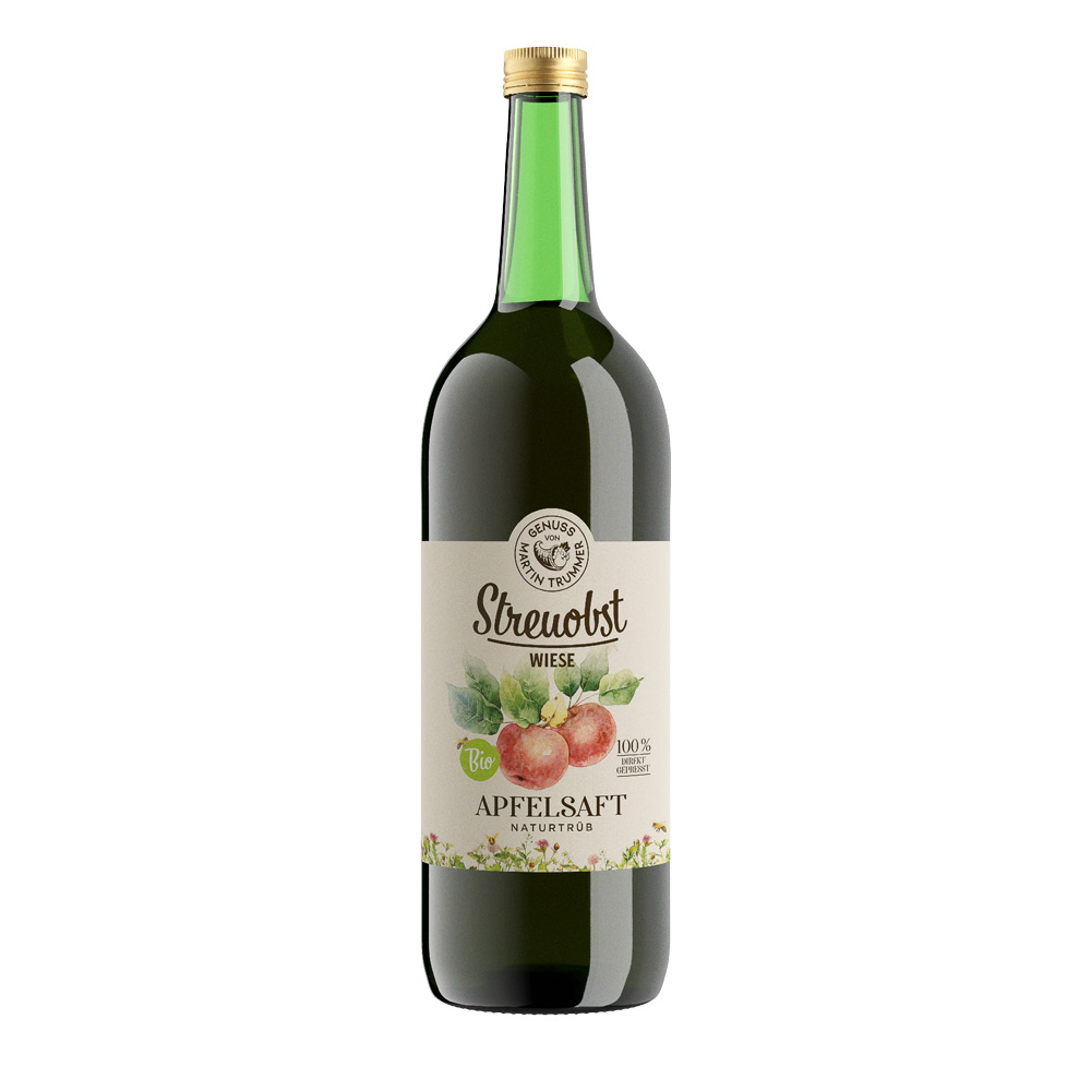 Streuobstwiese Bio Apfel naturtrüb 1000ml | Genuss von Martin Trummer