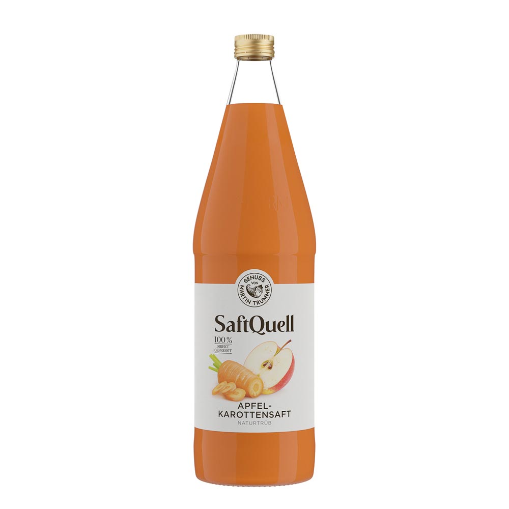 Saftquell Apfel-Karottensaft naturtrüb 1000ml | Genuss von Martin Trummer